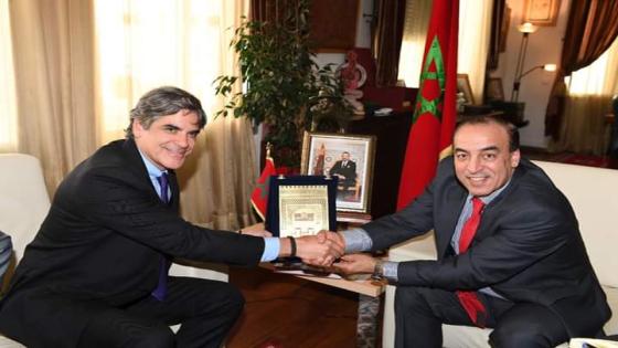 السيد الحسن عبيابة يستقبل وفدا عن مجموعة الصداقة البرلمانية المغربية الشيلية