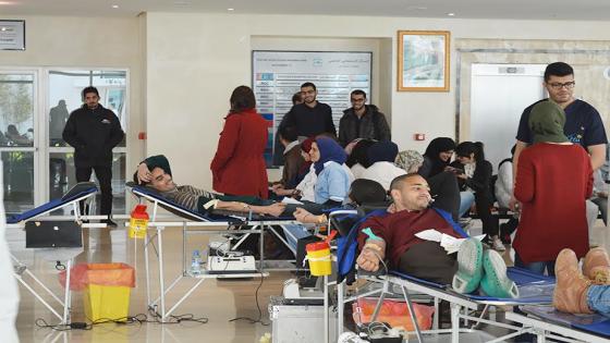 إقبال كبير للتبرع بالدم بالمركز الاستشفائي الجامعي محمد السادس بوجدة