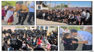 شاهدوا بوجدة شركة أولماس لعائلة بن صالح تدخل الفرحة على تلاميذ العالم القروي