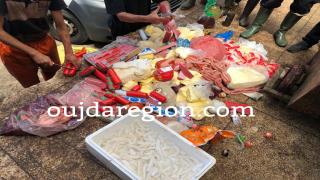 عاجل وجدة…حجز لحوم متعفنة ومواد غذائية فاسدة