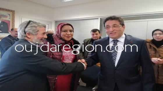 لحظات مؤثرة اطر قصر العدالة يودعون الوكيل العام فيصل الادريسي