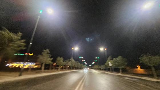 شوارع وجدة تتزين بلون العلم الوطني