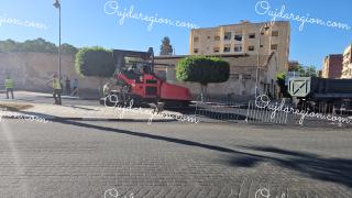 وجدة تزفيت وتزيين طريق الرابطة بين كولوش والطوبة والديوانة