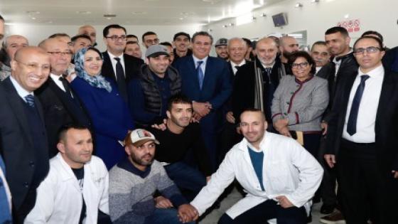 صوت وصور..اخنوش والوالي مهيدية يشرفان على افتتاح سوق الجملة الجديد لبيع السمك بتطوان