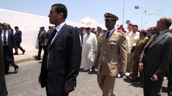 تشييع جثمان الجنرال دو كور دارمي المرحوم عبد العزيز بناني بحضور صاحب السمو الملكي ولي العهد الأمير مولاي الحسن