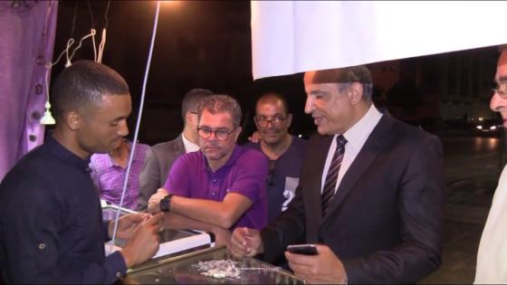 ادريس بوجوالة يواكب معرض الصناعة التقليدية بأحفير