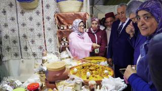 لحظات افتتاح المعرض الجهوي للزيتون بكرسيف