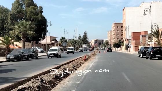 اشغال تزيين مدخل مدينة بركان