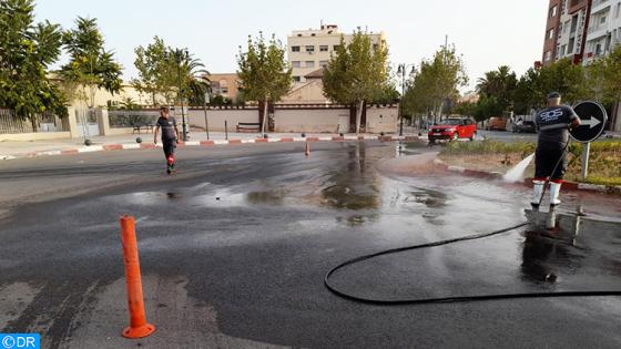 حملة نظافة واسعة بشوارع وفضاءات مدينة وجدة