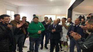 هشام الصغير يهنا المولودية الوجدية بعد حضوره المقابلة