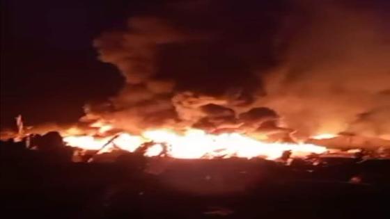 عاجل…بركان:حريق بسوق الجملة للخضر