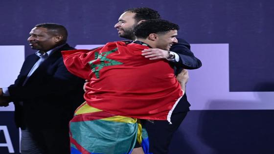 حكيم بن عبدالله بعد الفوز التاريخي..ديما بركان 🧡 ديما المغرب، فخر الانتماء 🇲🇦