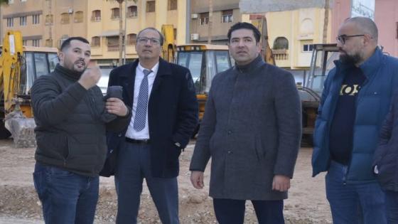 مرفوقا بالهبري رئيس احفير..بوعرورو يتفقد ورش حلم لساكنة المدينة