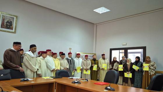 العلامة بنحمزة يستقبل يستقبل الأئمة المرشدين والمرشدات الجـدد