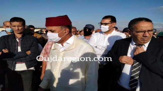 حبوها عامل بركان والكاتب العام للوزارة في مقدمة جنازة المندوب الإقليمي للشباب والرياضة الراحل عبد الحق زكاغ