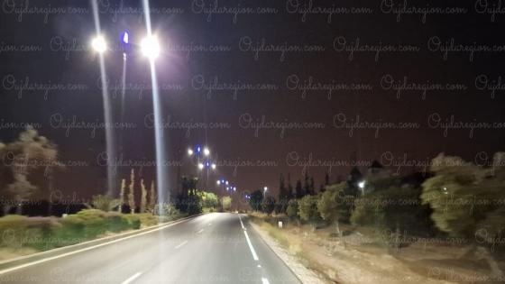 وجدة..بعد 10 سنوات من الانقطاع مدخل المدينة يضيء من جديد