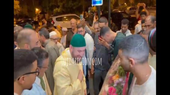 شاهدوا وصول شيخ البودشيشية للرباط لإحياء ليلة كبرى احتفالا بمغربية الصحراء