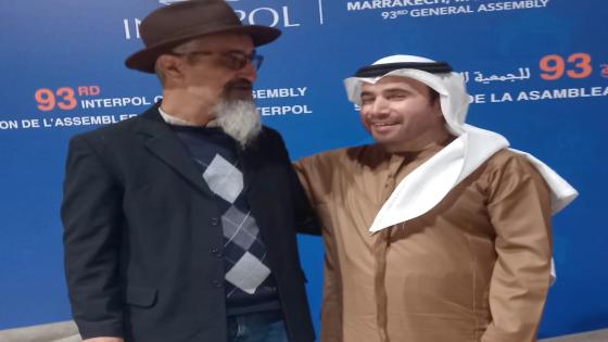 فيديو..رئيس الأنتربول ينوه بالمراسل الصحفي الوجدي الاستاذ عبدالرحيم باريج