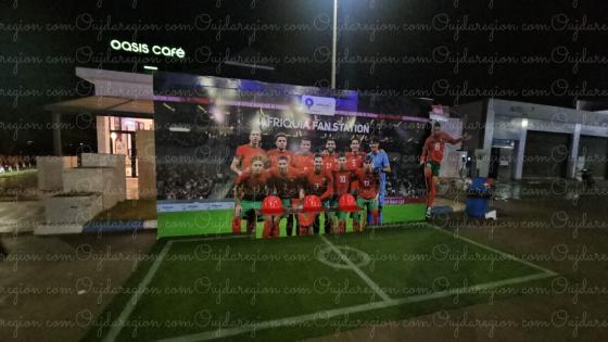 اجواء العرس الكروي كاس افرقيا الكان من محطة إفريقيا وجدة