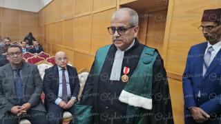 الاستاذ غولبن الرئيس الجديد لمحكمة وجدة يثني جهود سلفه الاستاذ قريشي ويعد بتجويد الخدمات