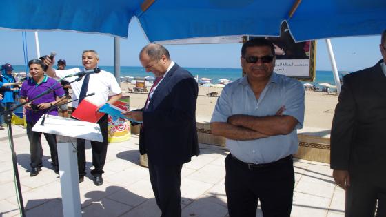 حسن بن مومن يعبر عن فرح ساكنة السعيدية باللواء الأزرق