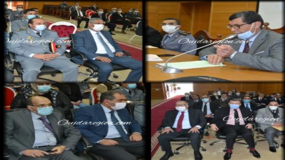 صوت وصور..الاستاذ اقوير الوكيل العام بوجدة يجتمع بالمصالح الأمنية