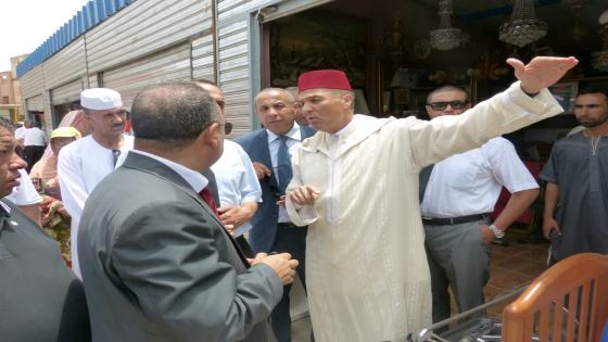 فيديو وصور،بركان:استكمالا لورش محو العشوائية،عامل الاقليم يدشن السوق النموذجي “سيدي أحمد أبركان”