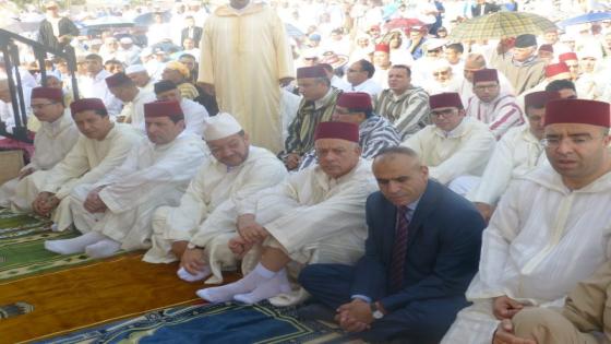 فيديو وصور…وجدة:والي جهة الشرق يؤدي صلاة العيد بمصلى سيدي يحي