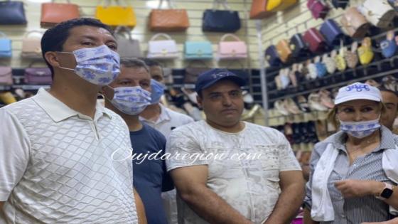 شاهد استقبال ساكنة وجدة لبيوي بأسواق لمدينة