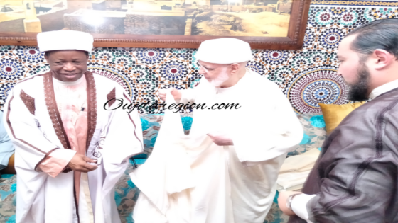شاهد..شيخ البودشيشية يستقبل رئيس مجلس الشورى و شيخ القادرية بنجيريا وغرب افريقيا ومريديها بمداغ