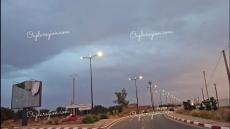 أضواء خضراء تزين طريق الحدود وجدة