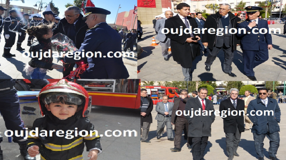 فيديو وصور..والي جهة الشرق يشارك أسرة الوقاية المدنية الاحتفال بعيدها