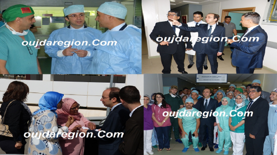 شاهدو بالصوت والصور..الدكالي وزير الصحة داخل CHU وجدة يستمع للمرضى ويتفقد ظروف العمل