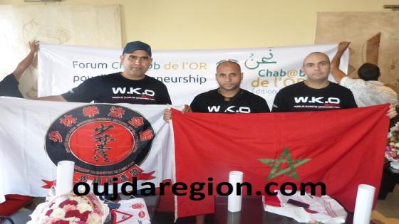 فيديو..وجدة:قيسي ومبارك لزعر يرفعون علم المغرب في رياضة التباري