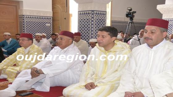 صوت وصور:تنفيذا للتوجيهات الملكية…الجامعي والي جهة الشرق يفتتح مسجدا يبعد بأمتار عن الشريط الحدودي