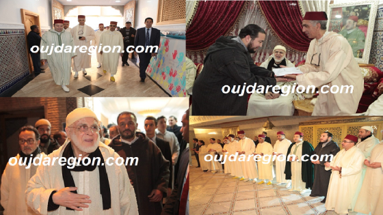 صوت وصورة..لجنة ملكية برئاسة قيس بن يحي تسلم هبة ملكية لشيخ البودشيشية