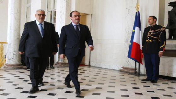 باريس: الرئيس الفرنسي فرانسوا هولاند يستقبل رئيس الحكومة عبد الإله بنكيران
