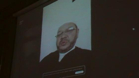 عاجل العلامة بنحمزة على Skype،يشكر جلالة الملك محمد السادس نصره الله،ووالي الجهة الشرقية