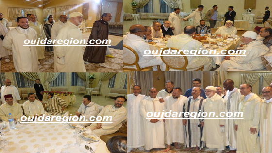 فيديو وصور..شيخ البودشيشية يشارك بوجدة شباب الطريقة افطار رمضان