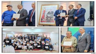 شاهدوا بوجدة العلواوي يكرم فرق التدخل على تضحياتهم