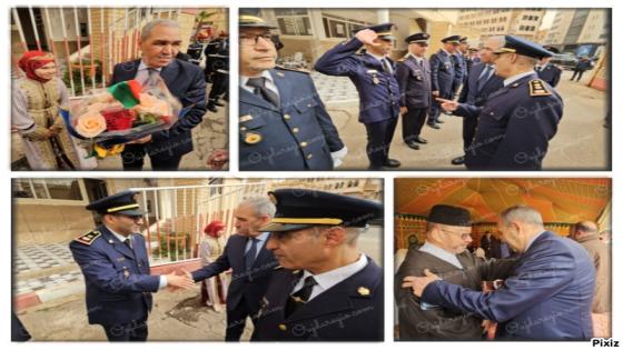 شاهدوا بوجدة الوالي العطفاوي يشارك أسرة الوقاية المدنية الاحتفال بعيدها