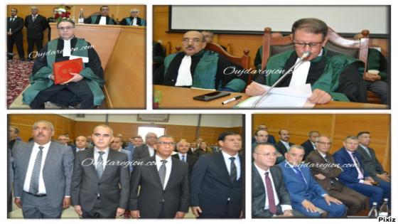 شاهد بوجدة..تنصيب الاستاذ الكرمة رئيسا لمحكمة الاستئناف والاستاذ يرتاوي وكيلا عاما للملك