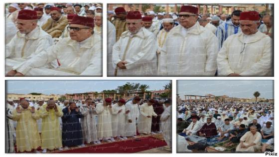 بلقايد عامل اقليم جرادة يشارك الساكنة صلاة عيد الاضحى وقراءة جد خاشعة للخطيب