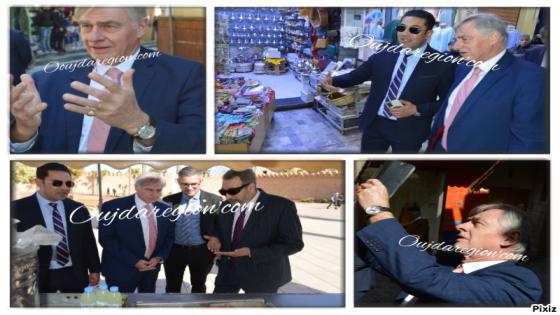 شاهدوا..السفير البلجيكي بقلب المدينة القديمة وجدة