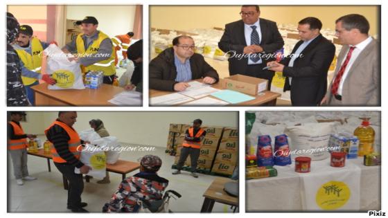 وجدة..جلالة الملك يرسل ازيد من 100 الف قفة للمعوزين بجهة الشرق