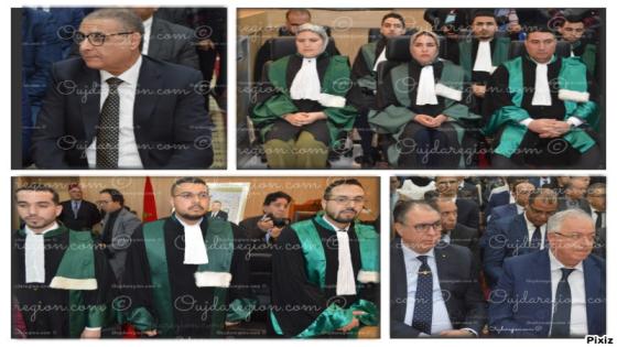 اجواء حفل تنصيب قضاة جدد بمحكمة جرادة