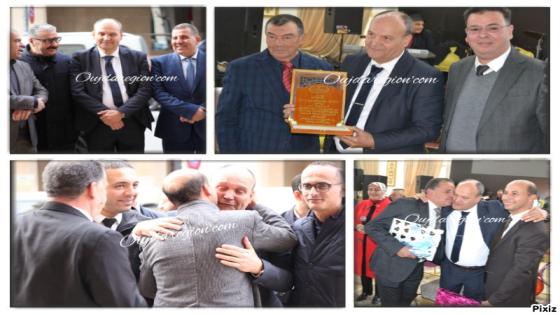 شاهدوا.. الضرائب بوجدة تودع الحنون ورجل المواقف حسن بن بوشتة بالبكاء والاشادة بتميزه