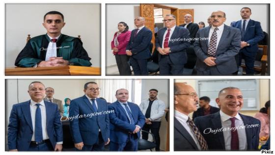 وجدة..لحظة تنصيب الاستاذ شملال قاضيا بالمحكمة الادارية