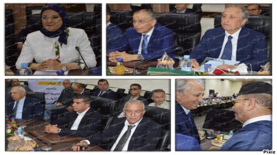 شاهدوا بوجدة الوزير برادة والوالي خطيب الهبيل ينصبان موزوري منية مديرة لأكاديمية جهة الشرق