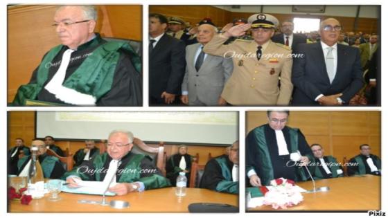 شاهدوا بوجدة..لحظات تنصيب الاستاذ بنكيران رئيسا اولا لمحكمة الاستئناف